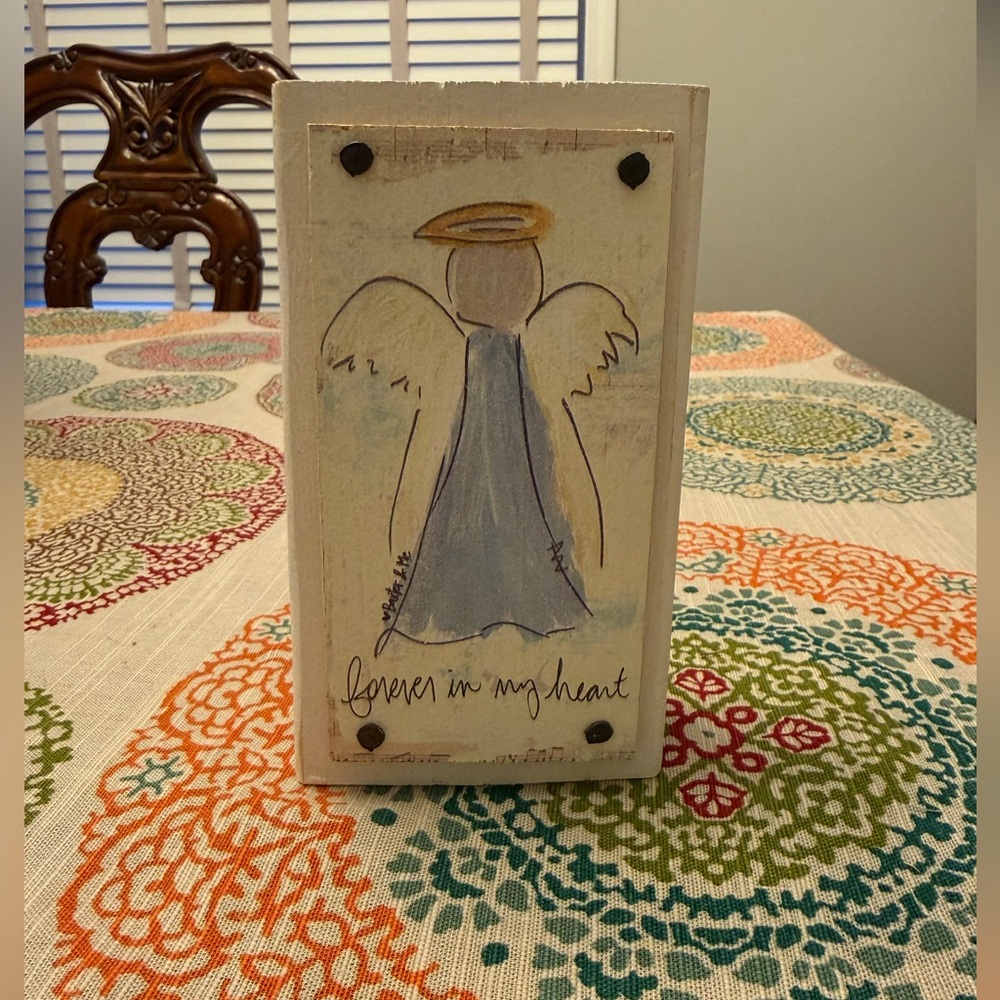 NWT Baxter & Me “Forever In My Heart” wooden art decor